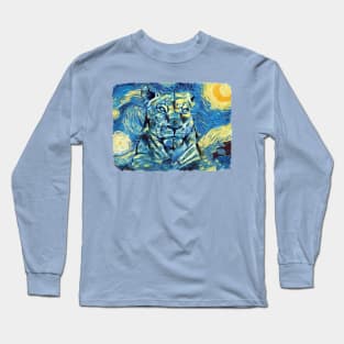 The panther Van Gogh STyle Long Sleeve T-Shirt